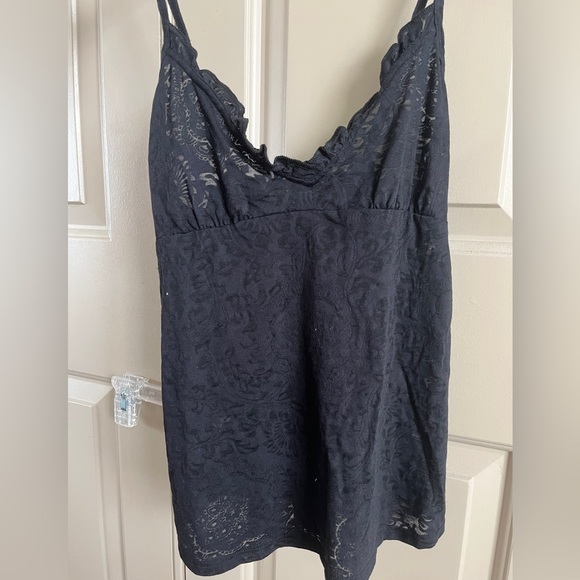 Elle Macpherson 2 piece black Jester camisole flirty short lingerie set brief - Picture 3 of 6